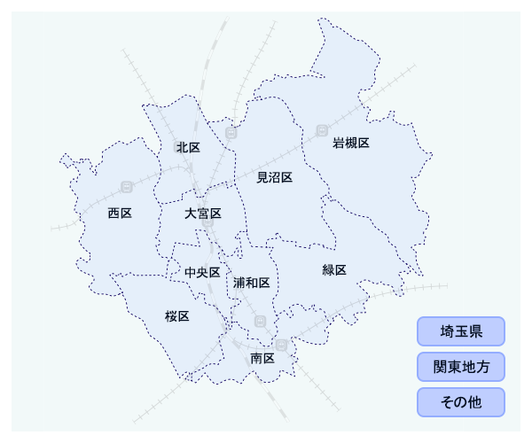 さいたま市の地図